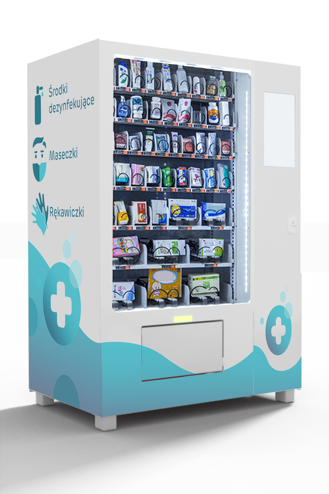 Maseczkomat wizualizacja2 bez tła - MASK VENDING MACHINE